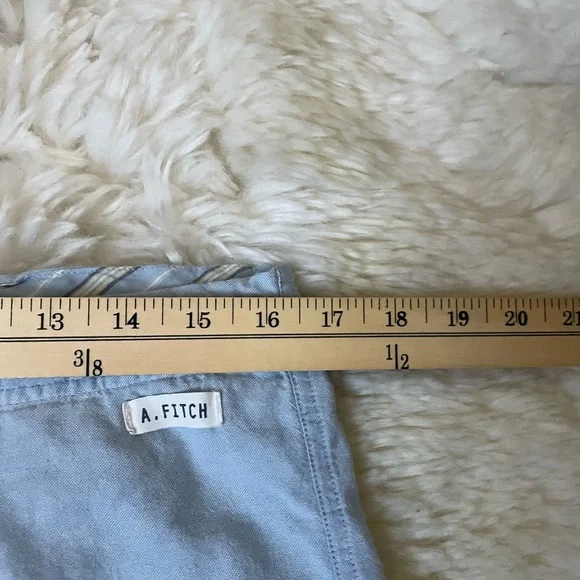 Vintage | HTF Abercrombie & fitch super low rise wide leg baby blue pajama pant - Picture 3 of 6